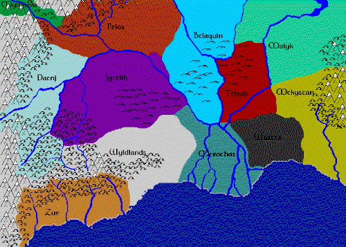 Map of Jalani Lands